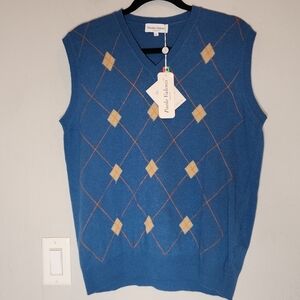 NWT Paolo Valenzi Wool Teal Blue Sweater Dress. Size Medium. Italy.